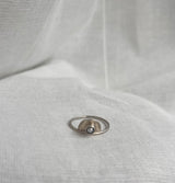 Pearl Arch Ring Silver - ready to ship