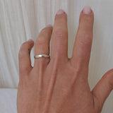 Sample half round ring silver - ready to ship