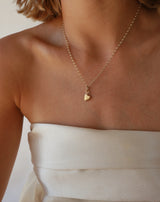 Coeur - Love Charm Necklace Plain Gold