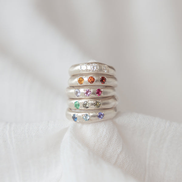 Molten colourway ring silver - ready to ship