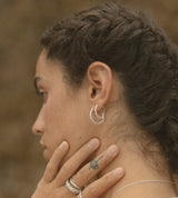 Mini entwine hoops silver - ready to ship
