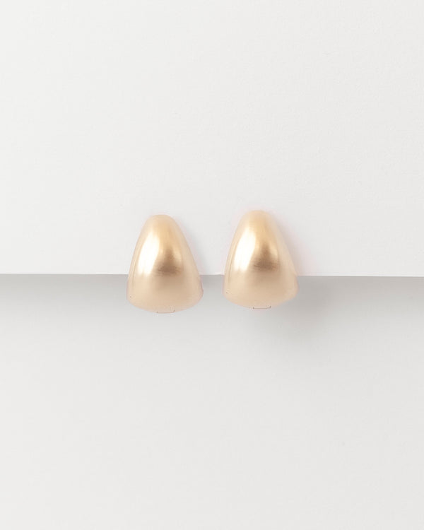 Crescent Huggies Yellow Gold
