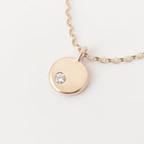 Lune Necklace Une Yellow Gold