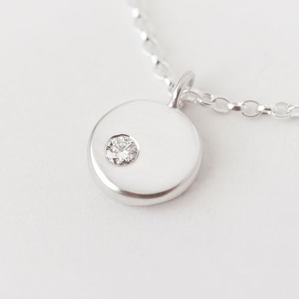 Lune Necklace Une Silver