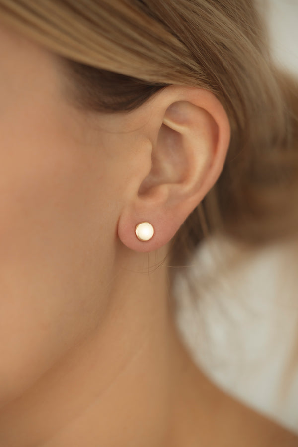 Lune Studs Yellow Gold