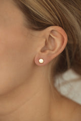 Lune Studs Une Yellow Gold