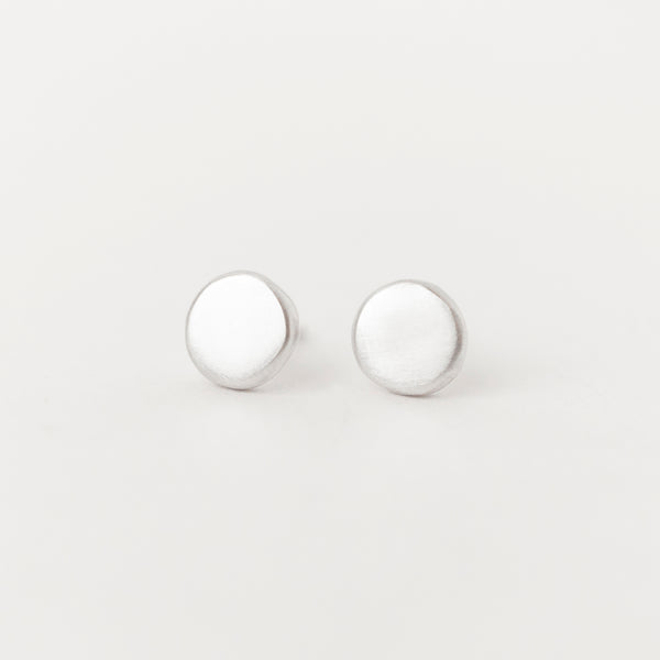 Lune Studs White Gold