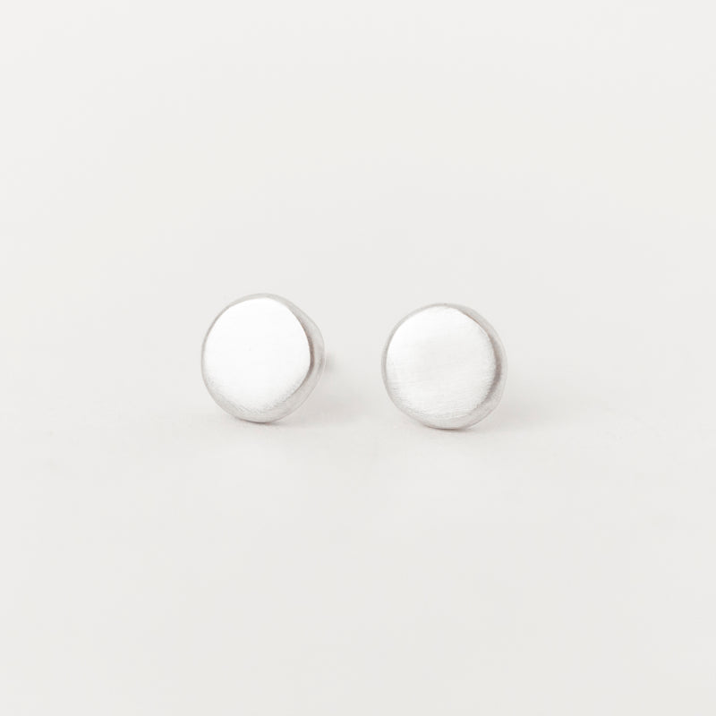 Lune Studs White Gold