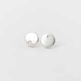 Lune Studs Une Silver