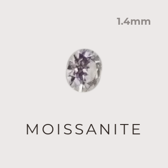 Moissanite stone 1.4mm