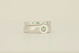 Olive Chunky Stack - white gold