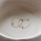Mini circle hoops gold - ready to ship