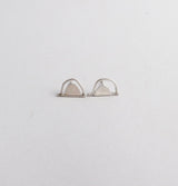 Double arch studs silver - ready to ship