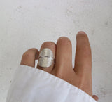 Inside out ring silver - ready to ship