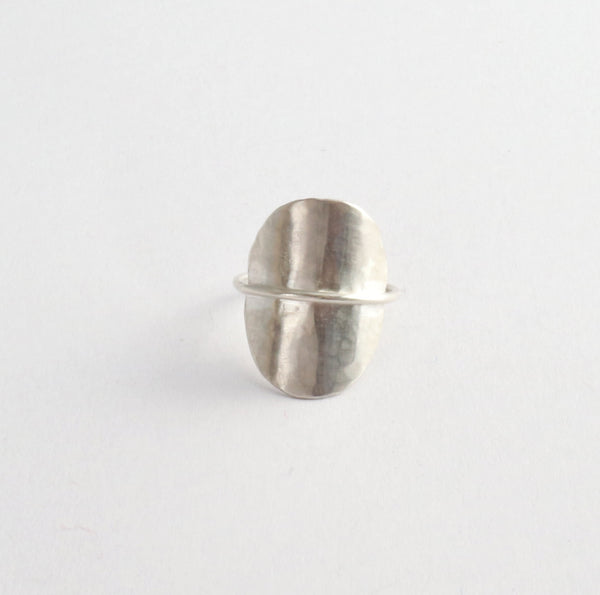 Inside out ring silver