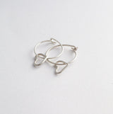 Mix + Match - one mini loveheart wire charm or hoop silver