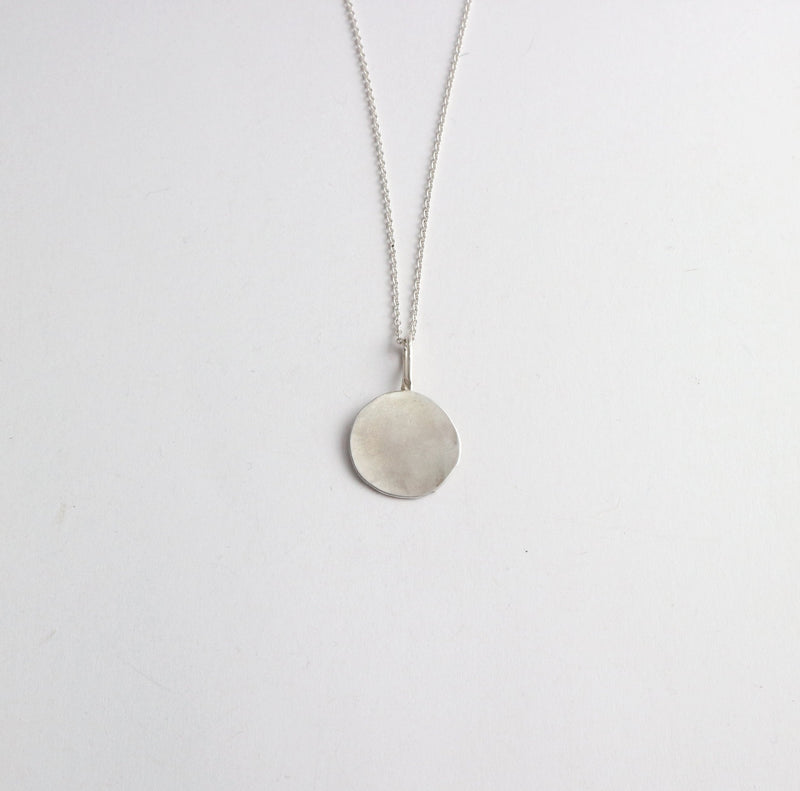Silver moon pendant - ready to ship