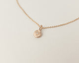 Mini opal necklace gold