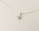 Pearl necklace silver