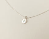 Mini aquamarine necklace silver