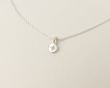Mini birthstone necklace silver