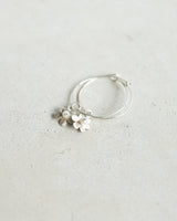 Mix + Match - one Marguerite charm or hoop silver