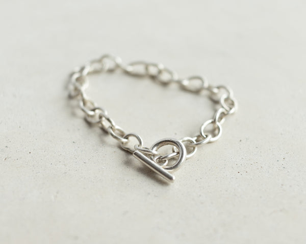 Handmade chain bracelet silver