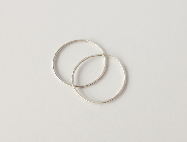 Classic hoops silver