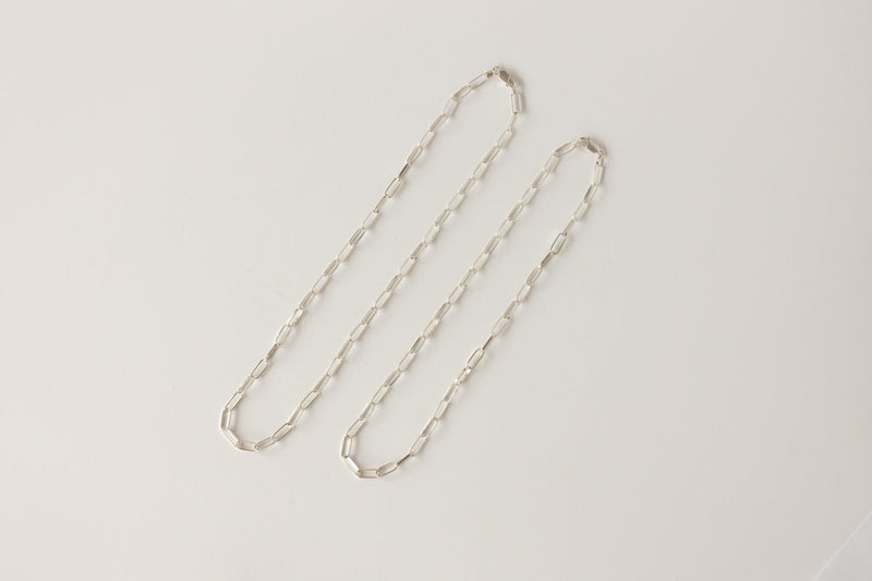 Paperclip chain silver