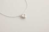 Loveheart fingerprint necklace silver