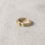 Secret multi-gemstone ring gold