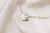 Loveheart necklace silver