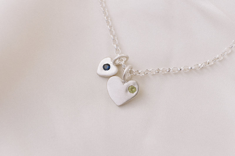 Loveheart necklace silver