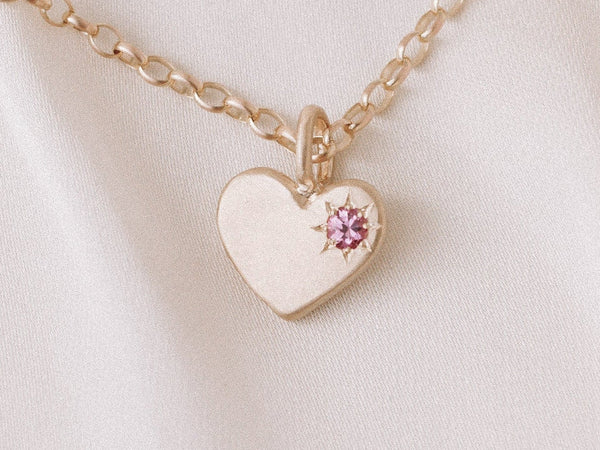 Loveheart necklace gold