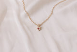 Mini loveheart necklace gold