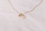 Mini loveheart necklace gold