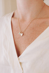 Loveheart necklace gold