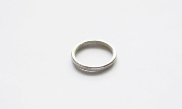 Hammered stacking ring silver - wholesale