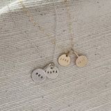 Large personalised necklace gold - stackable