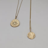 Mini gold moon pendant - ready to ship