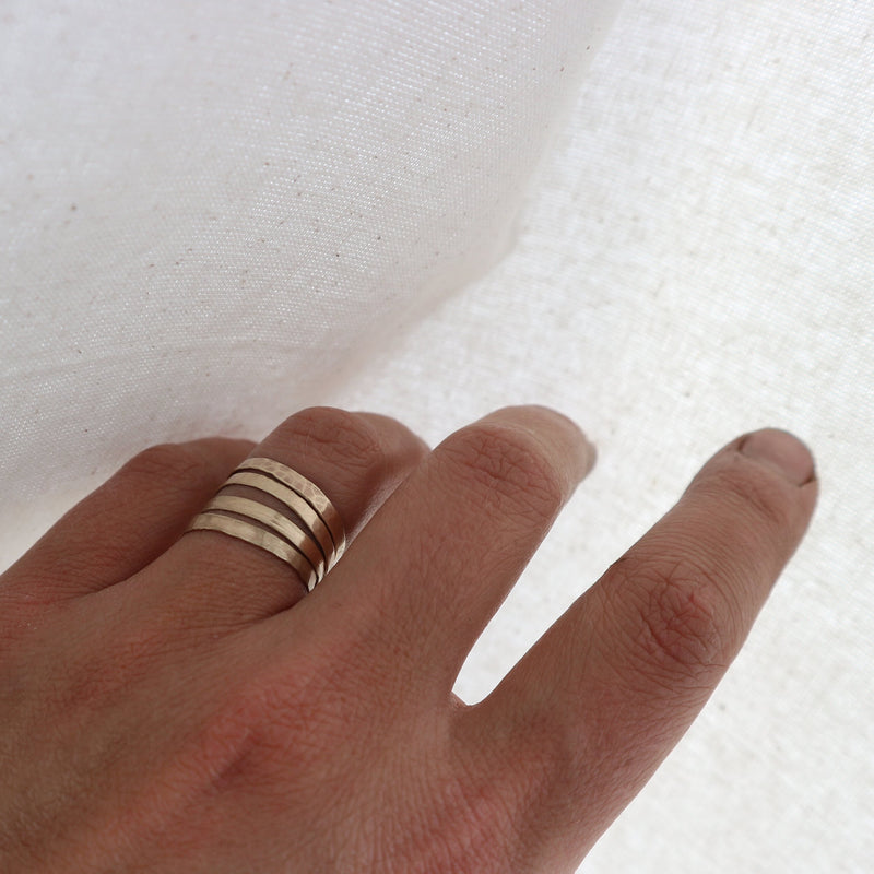 Fine textured band gold