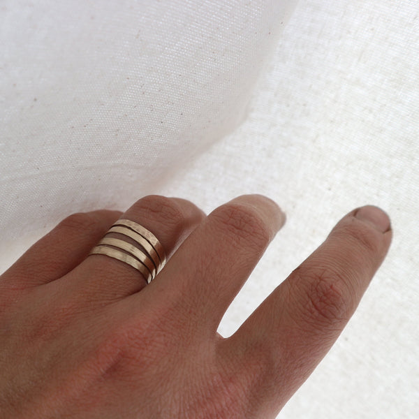 Fine textured band gold - wholesale