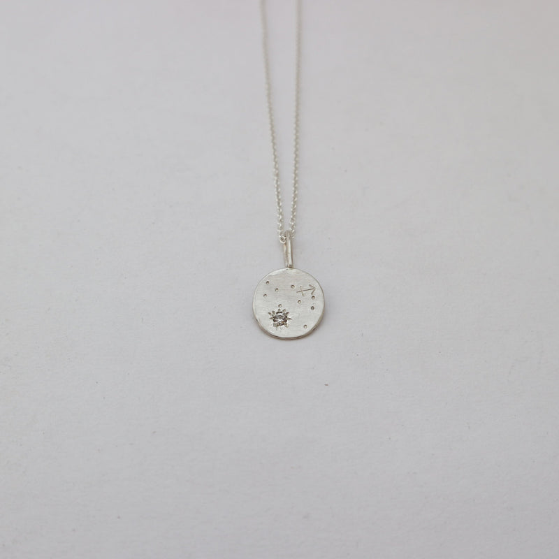 Starry night necklace silver