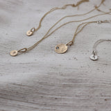Starry night necklace gold