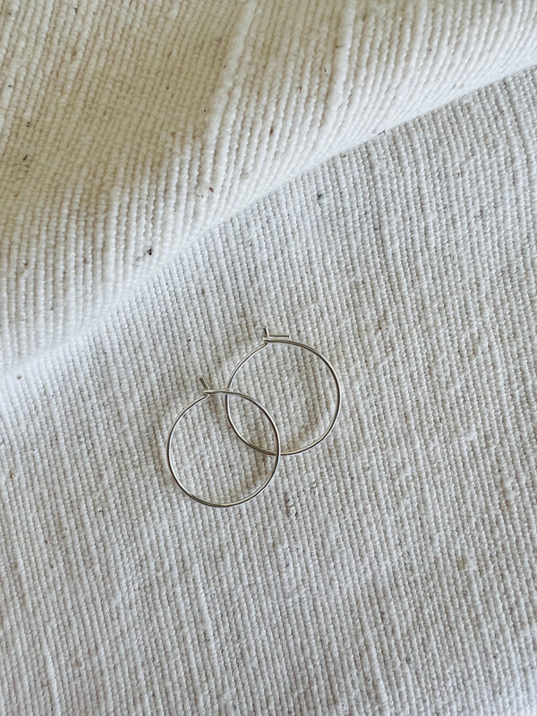 Mini hoops silver - ready to ship