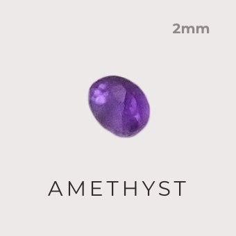 Amethyst stone 2mm