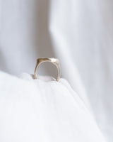 Molten signet ring gold - ready to ship