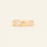 Moissanite Chunky Stack - yellow gold