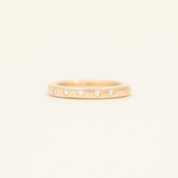 Fine Band - yellow gold - with stones