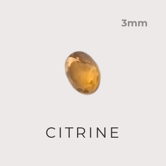 Citrine stone 3mm